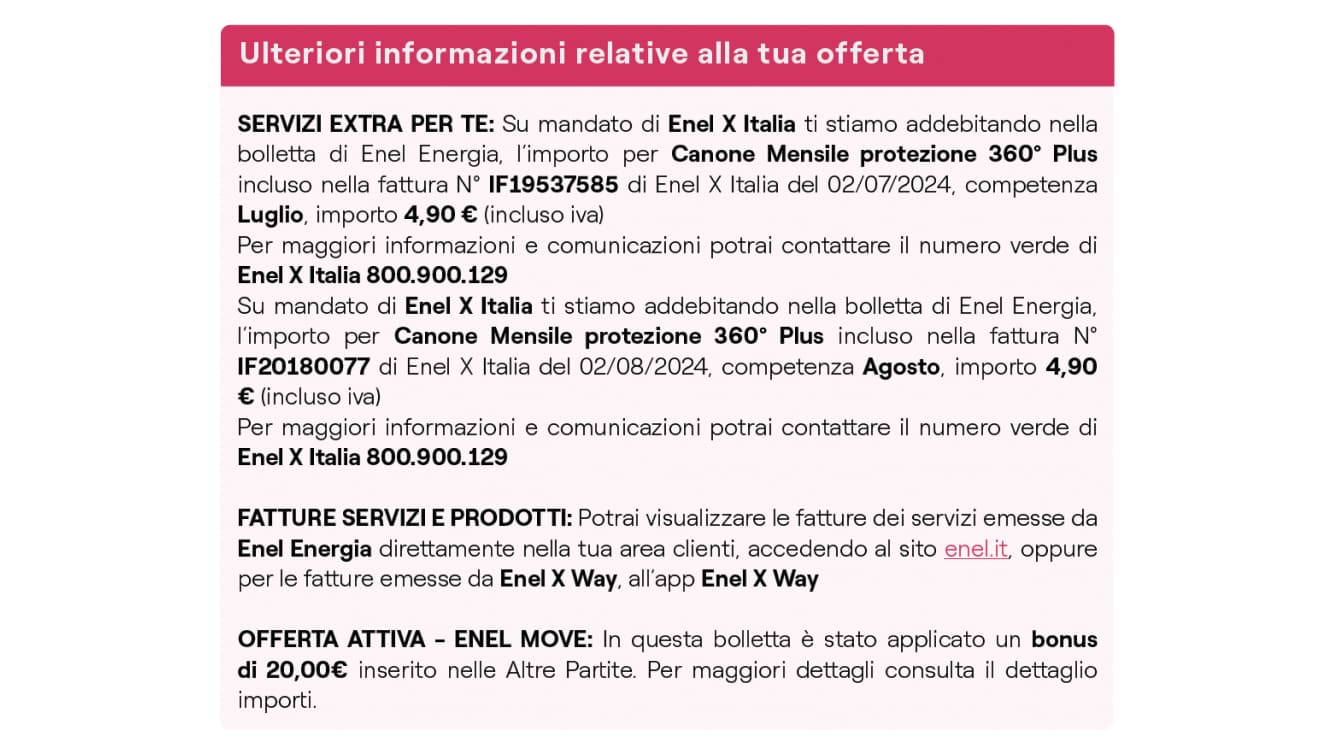 Come leggere la bolletta luce