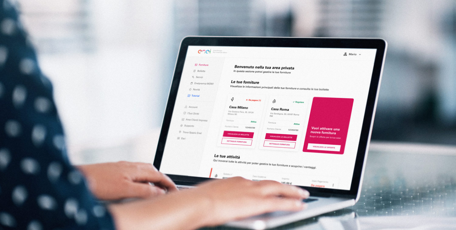 Nuova Area Clienti Enel Energia Forniture Residenziali