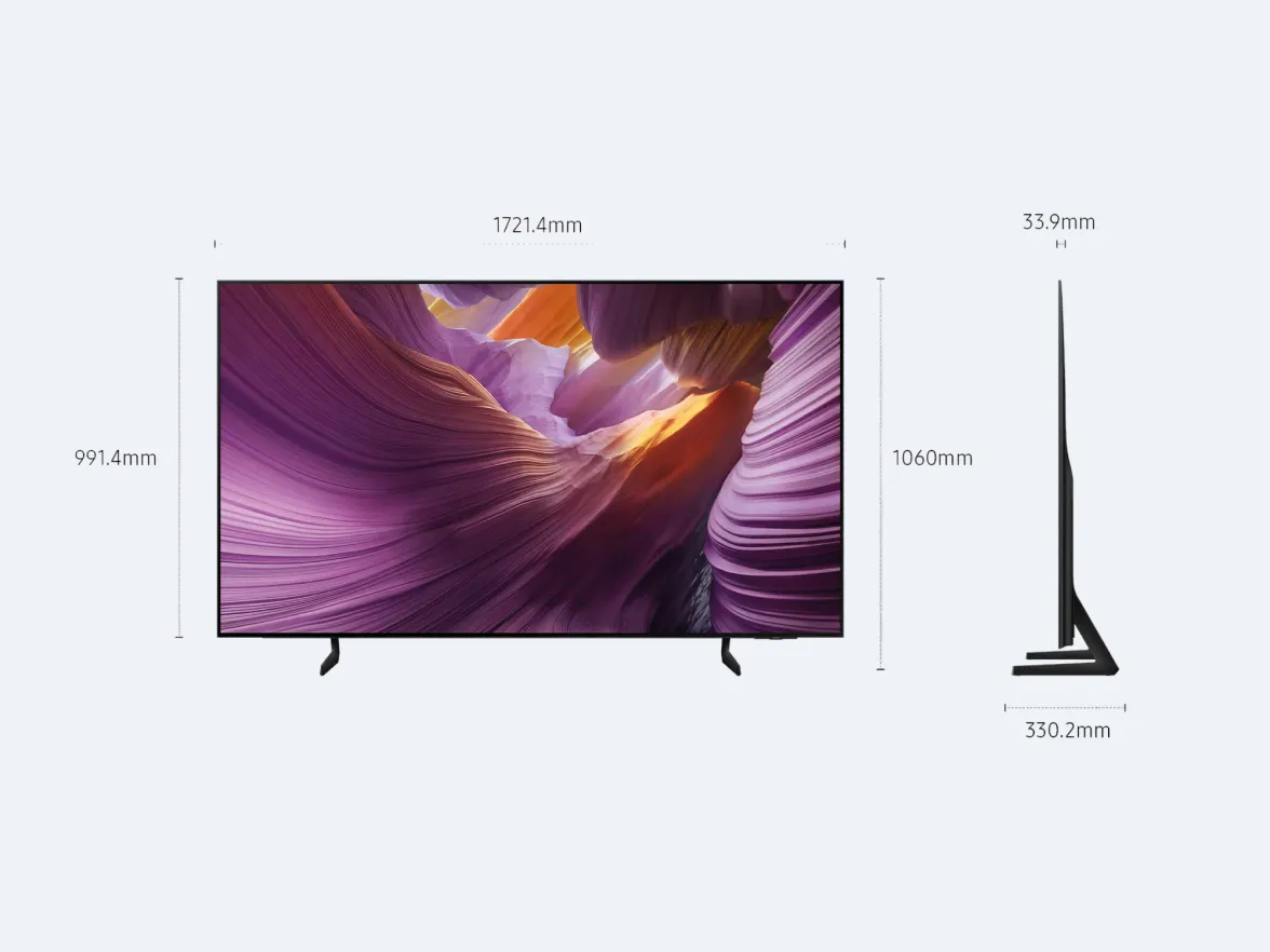 TV Crystal UHD 4K 43'' DU8075 - profilo