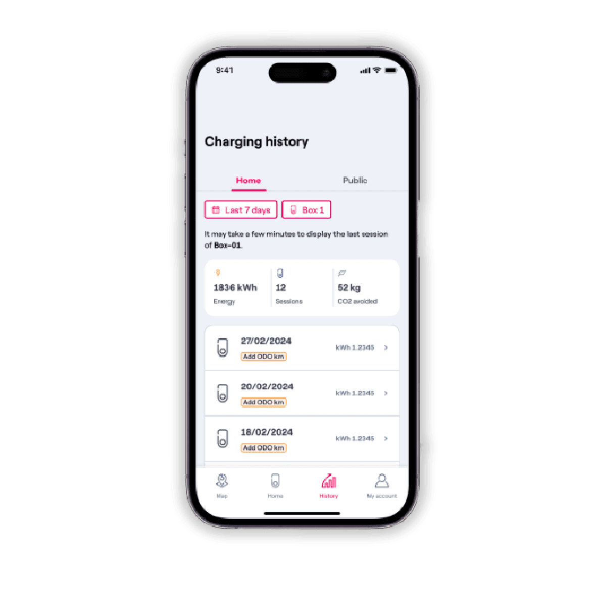 immagine smartphone con schermata appa