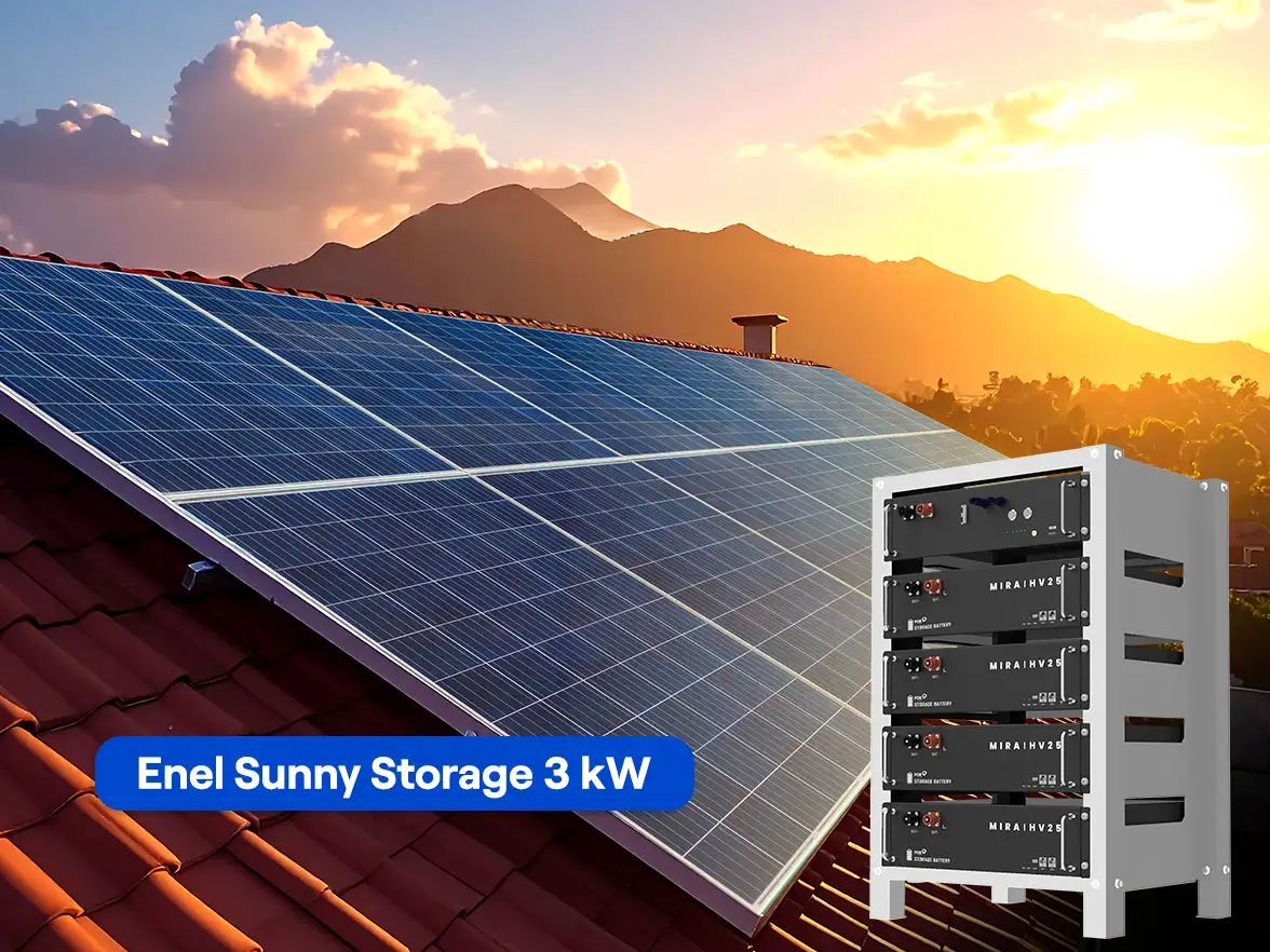 Impianto fotovoltaico da 3 kW - Enel SUNNY storage