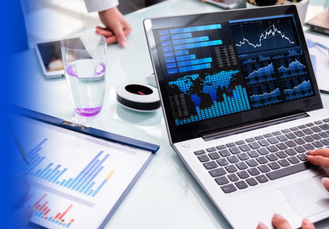 dashboard di business intelligence utilizzata per analizzare dati aziendali in tempo reale