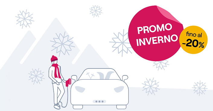 20% di sconto pagando con pos su colonnine privince di Belluno, Bolzano, Milano, Sondrio, Trento e Verona