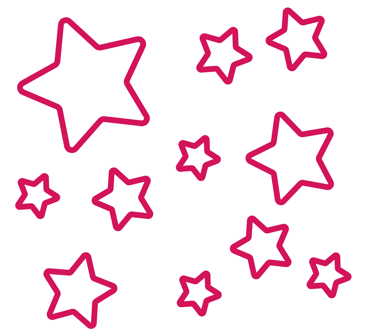 Image depicting the design of some stars