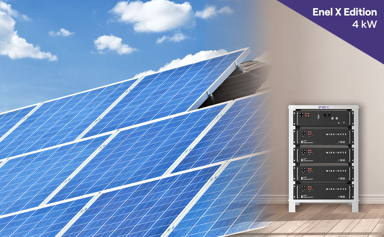 Kit fotovoltaico 4 kw con accumulo - Enel X Edition