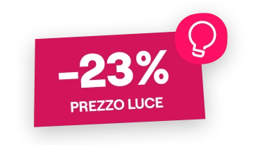 -23% prezzo luce
